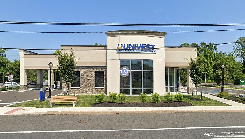 Univest Bank, located at 195 Butler Avenue in Chalfont Borough. 