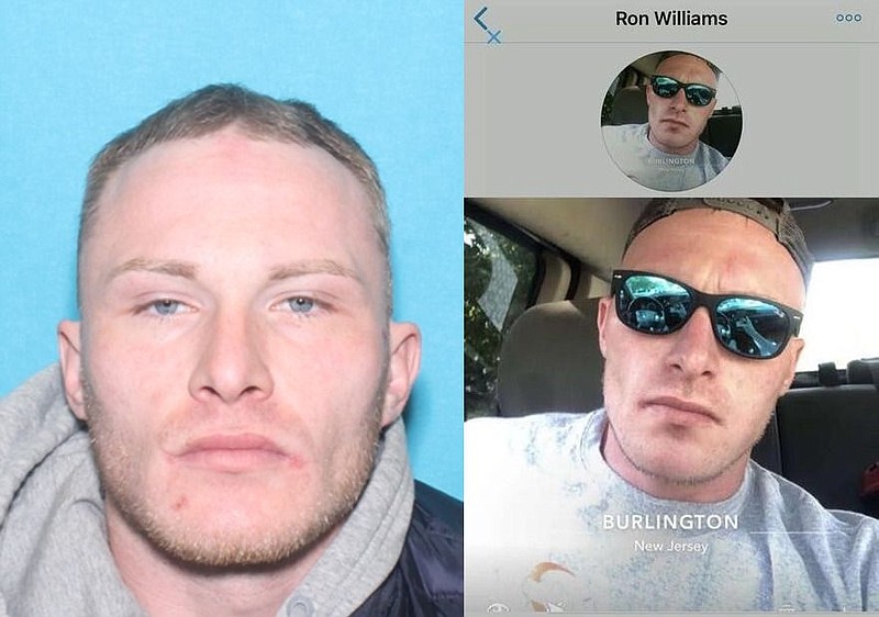 Ronald Williams. Left, a prior mugshot. Right, his Venmo Profile photo. 