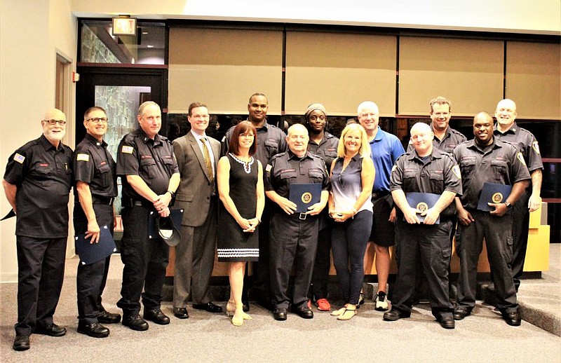 Members of the Fire Department of Montgomery Township were recognized for their service on Monday night. 