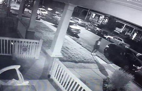 Surveillance photo of one of the suspects. 