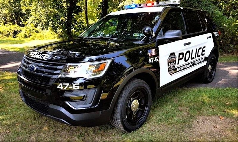 A vehicle from Montgomery Township Police Department. 