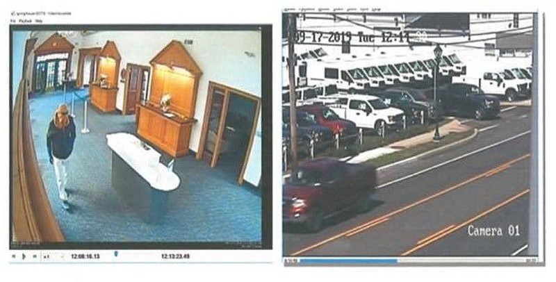 The suspect, left, and the vehicle, right. 