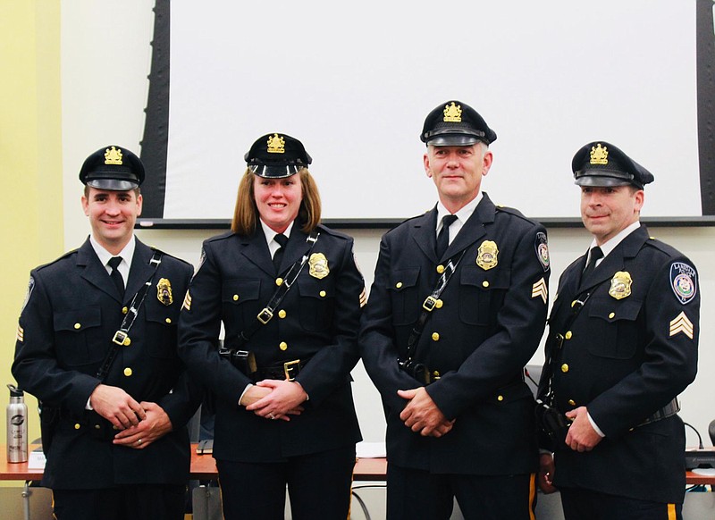 From left to right: Sgt. Dan Gallagher, Sgt. Amanda North, Sgt. Steve Owens and Sgt. Jeffrey Mallozzi. 