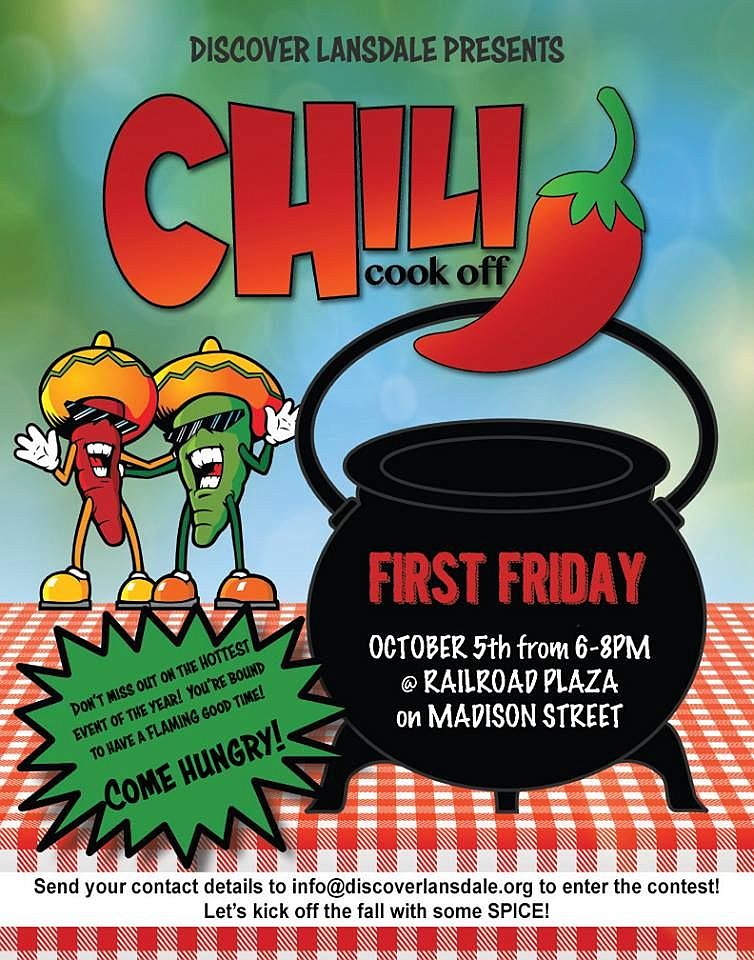 A flyer for the chili cook-off. 