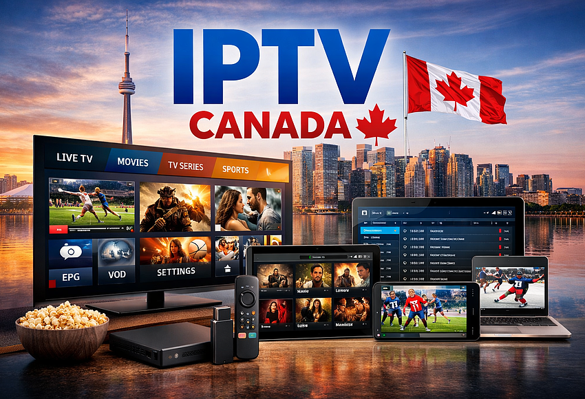 IPTV Canada Service - Canadian Flag