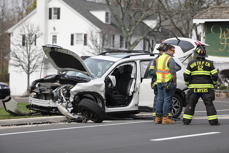 The two-vehicle crash occurred at 1:39 p.m. on March 30 along the 1000 block of Dekalb Pike in Lower Gwynedd Township.