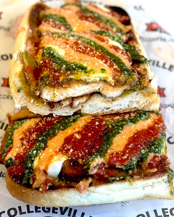 Collegeville Italian Bakery's The MVP Chicken Cutlet Sandwich.