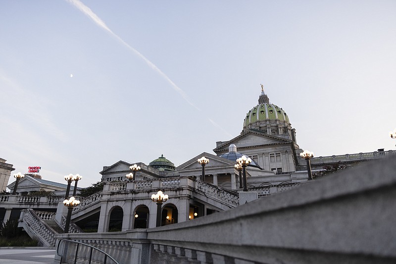 The exterior of the Pennsylvania Capitol in Harrisburg. (Credit: Amanda Berg / Spotlight PA)