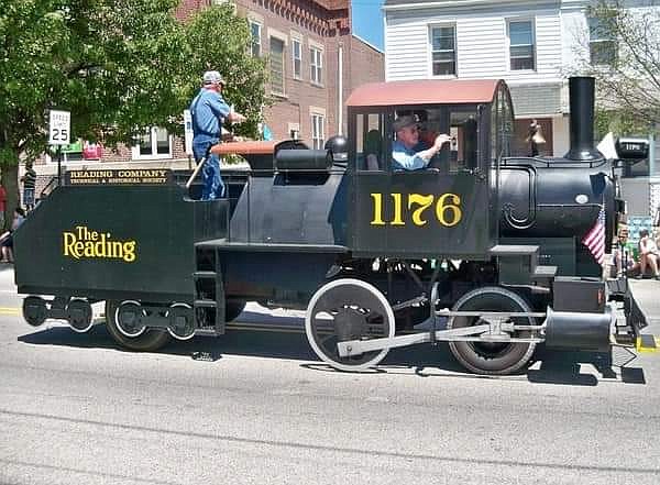 The Reading Parade Locomotive.