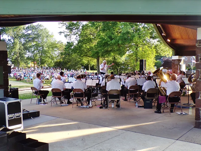 The Allentown Band performs in a past year’s Concert Sundaes series.