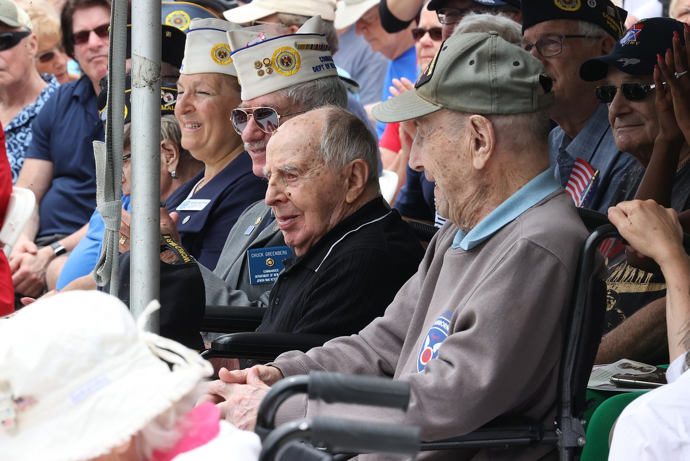 Several World War II veterans were in attendance.