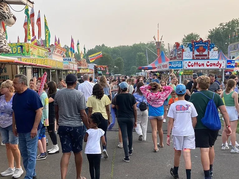 Attendees crowded Lenape Park for the third night of the Perkasie Fire Company Carnival.