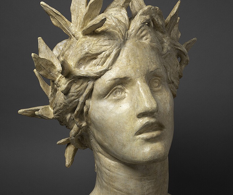 Augustus Saint-Gaudens (American,1848-1907), Head of Victory, 1897-1902. Plaster, 24 x 19 x 22 inches. Saint-Gaudens National Historical Park, Cornish, NH.