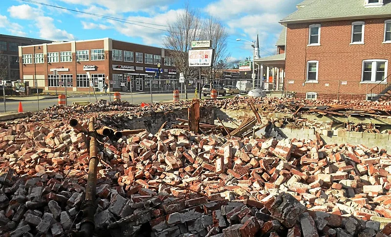 The former Charles Cleaners laundromat at 815 W. Main St. in Lansdale was demolished in December 2015.