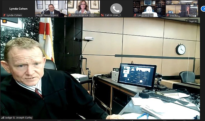 Judge G. Joseph Curley Jr. conducted the hearing Wednesday with participants both in court and via Zoom.