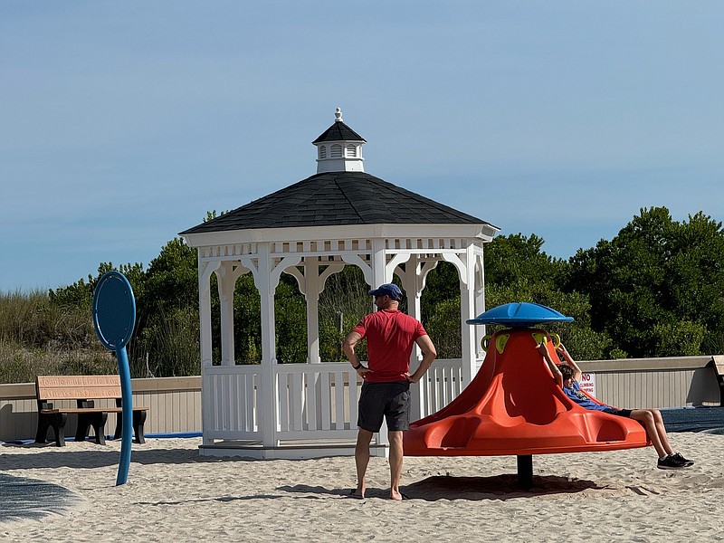 A new gazebo was installed at the 33rd Avenue playground in Longport.