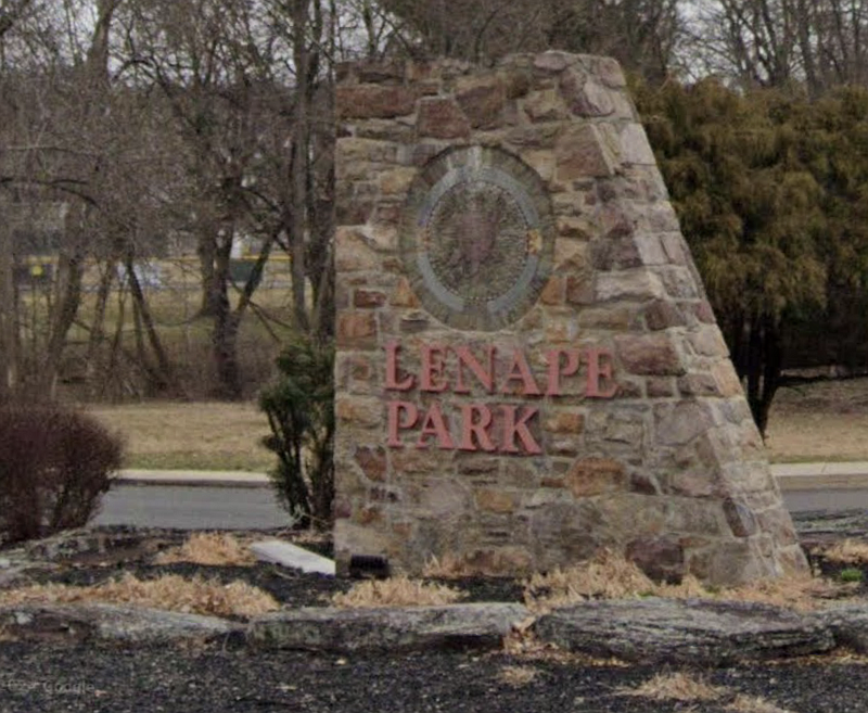 The entrance to Lenape Park (Credit: Google Street View)