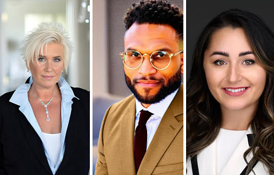 From left, Chele Hallman, Matthew Riddick  and Stephanie Ziegler have been named the new executive team of the Montgomery County Community College Alumni Association Board.