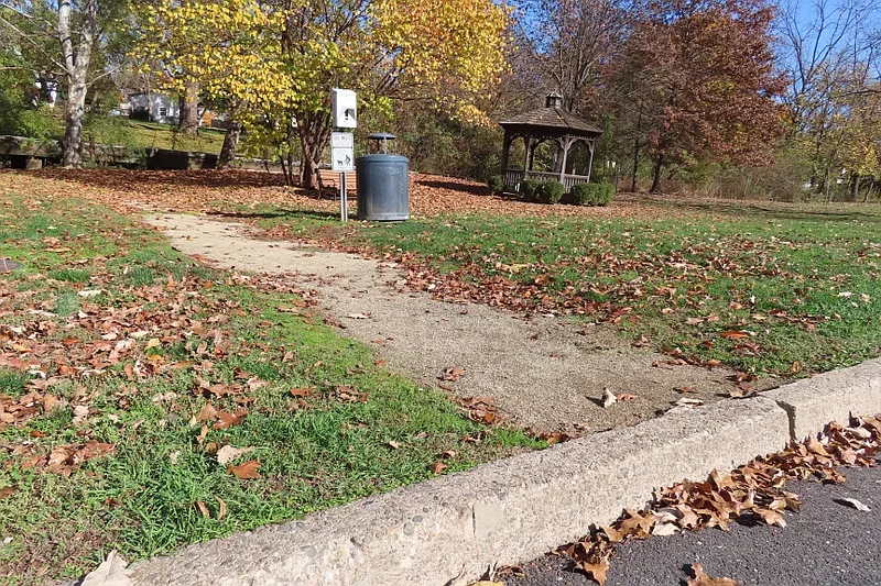 A gravel path heading into Ninth Street Park in North Wales could be paved and modified to improve accessibility under a grant-funded contract awarded in July 2024.