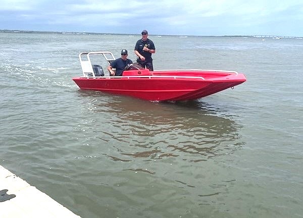 The Ocean City Fire Department hopes to decrease response time with the new boat. (Photo courtesy of the Ocean City Fire Department)