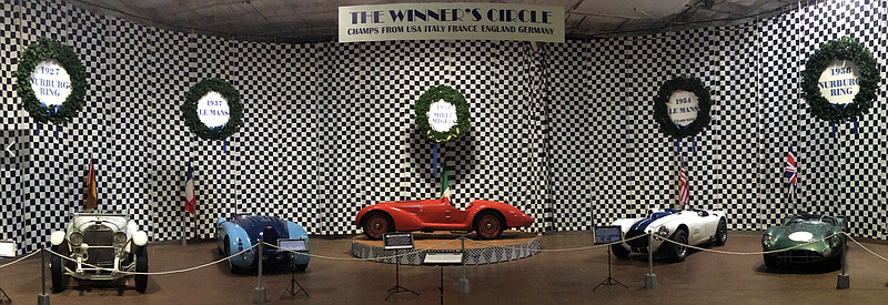 The Winners Circle exhibit can be seen at the Simeone Foundation Automotive Museum in Philadelphia. Wikipeida.