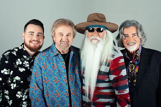 The Oak Ridge Boys perform at the Music Pier July 31. From left, Ben James, Duane Allen, William Lee Golden and Richard Sterban. (Photo courtesy of The Oak Ridge Boys)