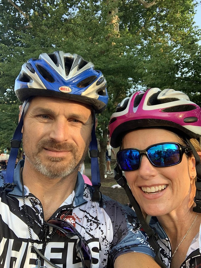 (Credit: Jeff Borkowski) Ambler Borough Police Chief Jeff Borkowski partnered with his wife, Janell, in an annual tradition to bike "Ben to the Shore" to raise funds for Families Behind the Badge.