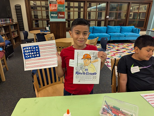 At the English Language Development (ELD) camp, students work on language acquisition skills through play, crafts, storytime, bingo and themed activities.