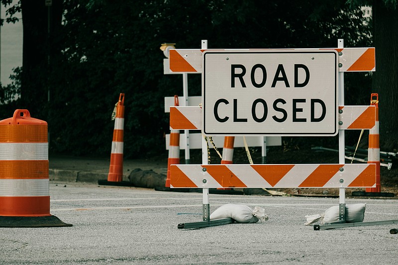 Road closed.