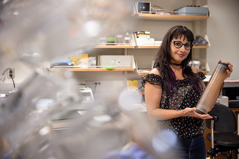 Stockton University Assistant Biology Professor Lauren Seyler (Photo by Susan Allen/Stockton University)