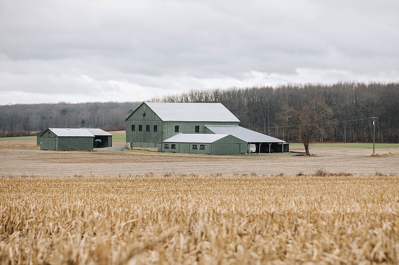 A barn on a farm in Centre County, Pennsylvania. (Credit: Georgianna Sutherland / Spotlight PA)