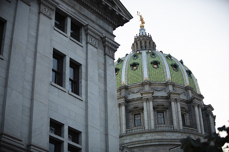 The dome of the Pennsylvania Capitol in Harrisburg. (Credit: Amanda Berg / Spotlight PA)