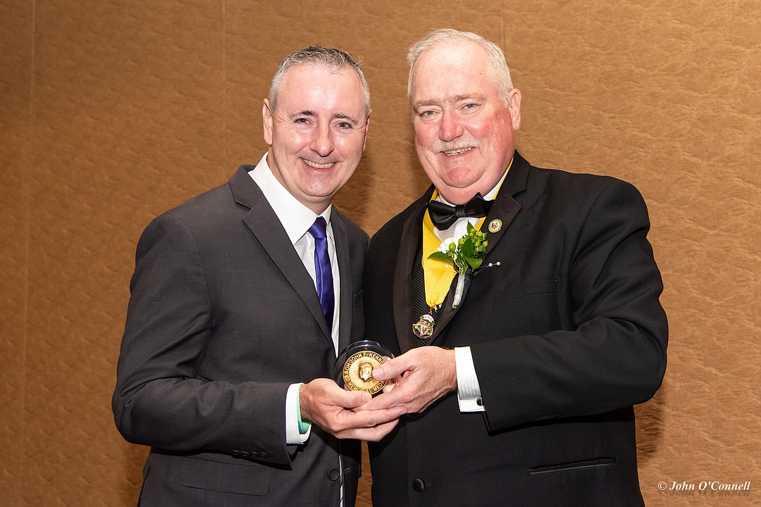 Fitzpatrick is honored with the prestigious AOH Kennedy Medal for his outstanding service, dedication and efforts