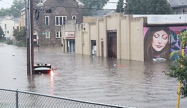 (Photo by NorthPennNow.com) Damages throughout Montgomery County in September 2021.