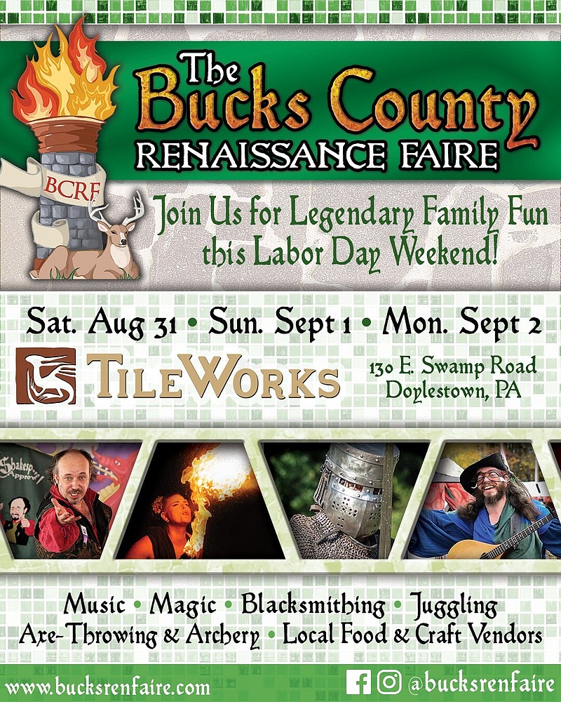 The 2024 Bucks County Renaissance Faire event poster