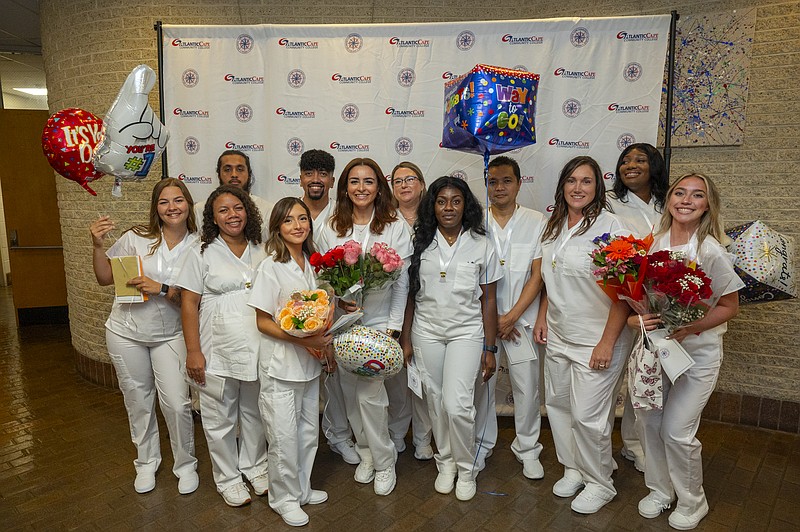 Thirteen practical nurses graduated from the Atlantic Cape Community College nursing program, Aug. 8, 2024