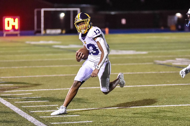 Photo by Julian MacDermott

Aidan Wescott, a 6'1" wide receiver for the Trojans, will be a senior on this years Wissahickon High School Boys' Football Team, pictured here against a 2023 Springfield team.