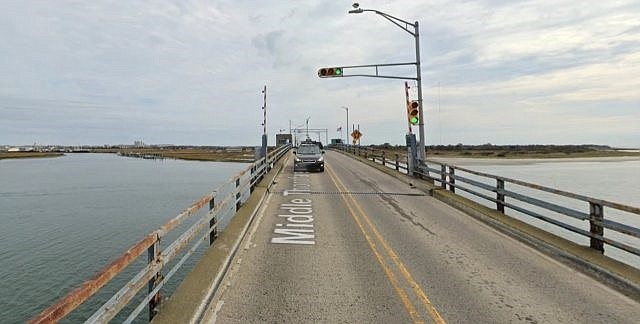 The Middle Thorofare Bridge connects Lower Township and Cape May.