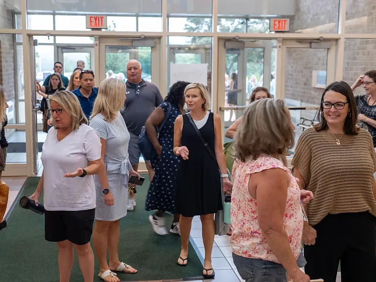 Pennridge School District staff members gather at Pennridge High School for a convocation.