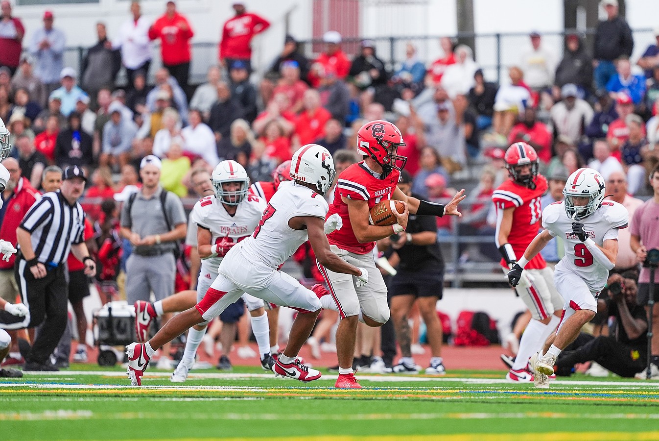 The Ocean City Red Raiders win the game. (Photos courtesy of Kerri J Photography)