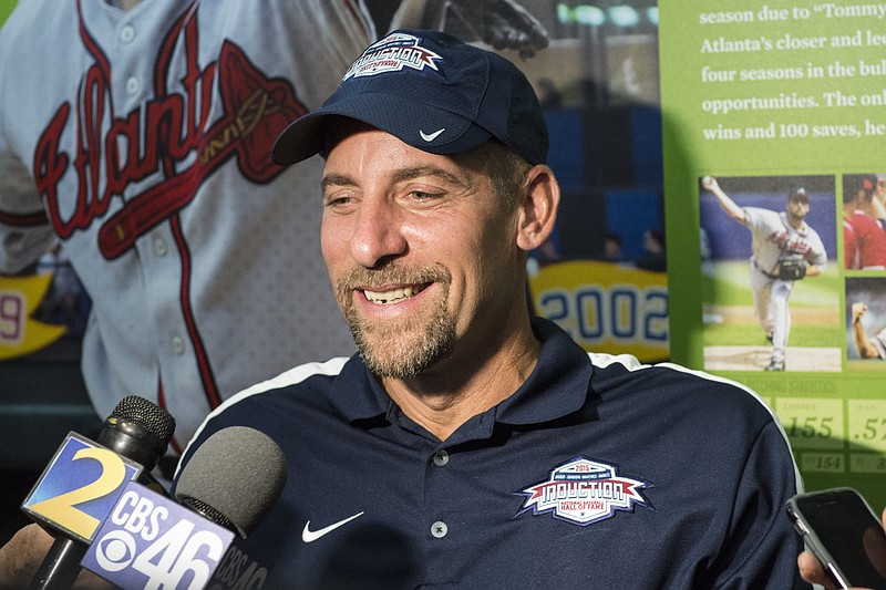 Hall of Famer John Smoltz will be on the broadcast for the Mets-Phillies game Saturday. Mandatory Credit: Gregory J. Fisher-USA TODAY Sports