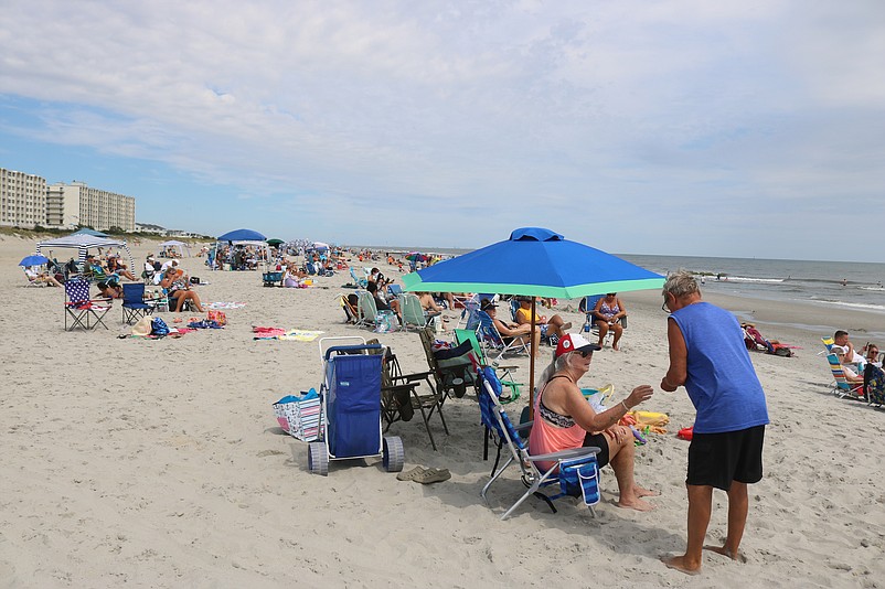 The beaches are busy for Labor Day weekend.