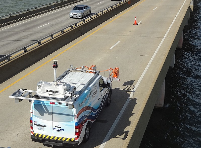 Michael Baker International automated pavement collection system.