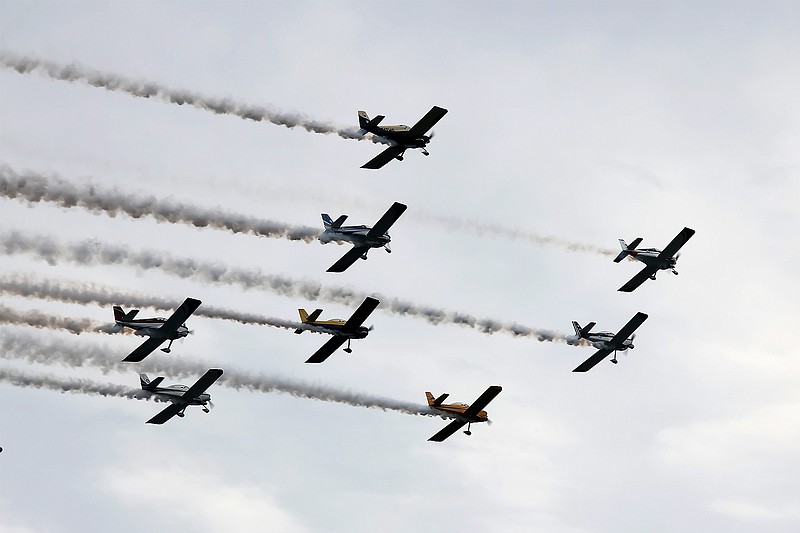 Formation flying will thrill the spectators at the air show. (Photo courtesy of Ocean City)