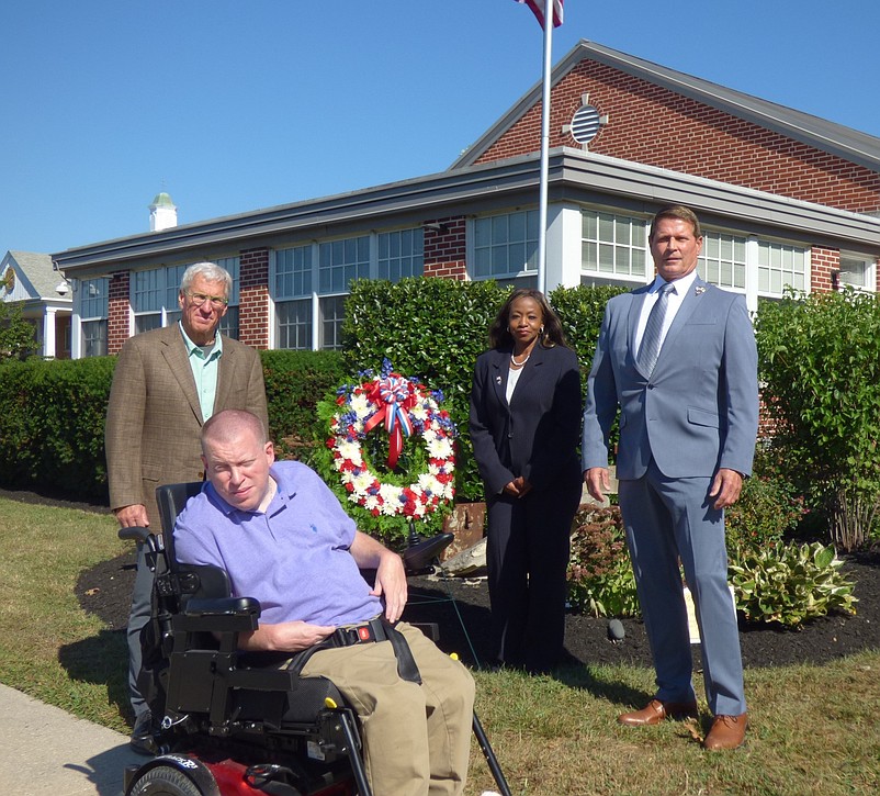 County Commissioners participating in the ceremony include Bob Barr, Will Morey, Melanie Collette and Andrew Bulakowski. (Photo courtesy of Cape May County)