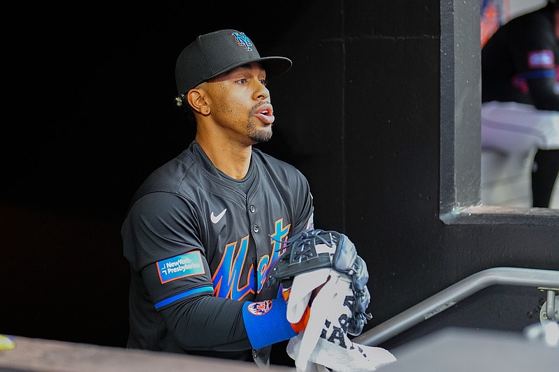 May 13, 2024; New York City, New York, USA;  New York Mets shortstop Francisco Lindor (12) prior to the game against the Philadelphia Phillies at Citi Field. Mandatory Credit: Gregory Fisher-USA TODAY Sports