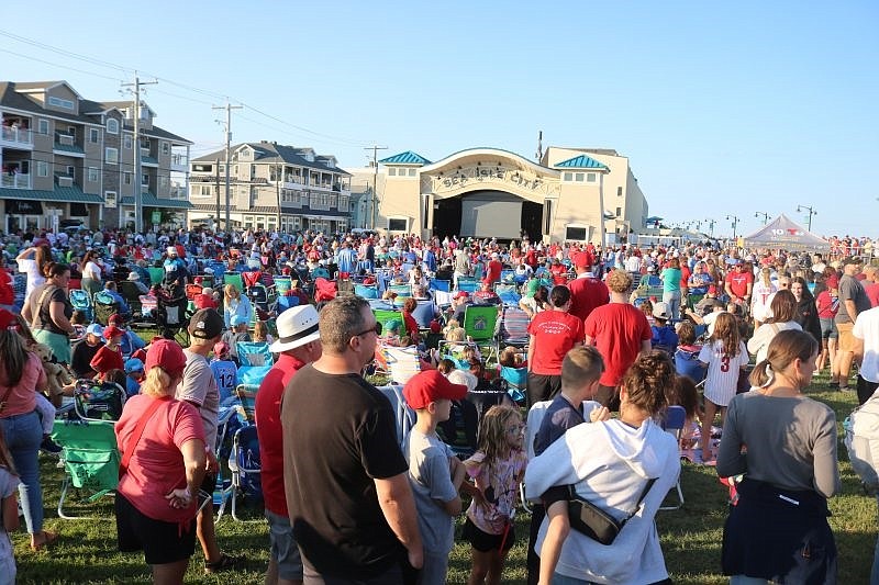 Philadelphia sports fans packed Sea Isle City's Excursion Park during the "Phillies Shimmy Down the Shore" event on Aug. 20.