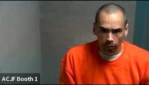 William Flores at his detention in January.