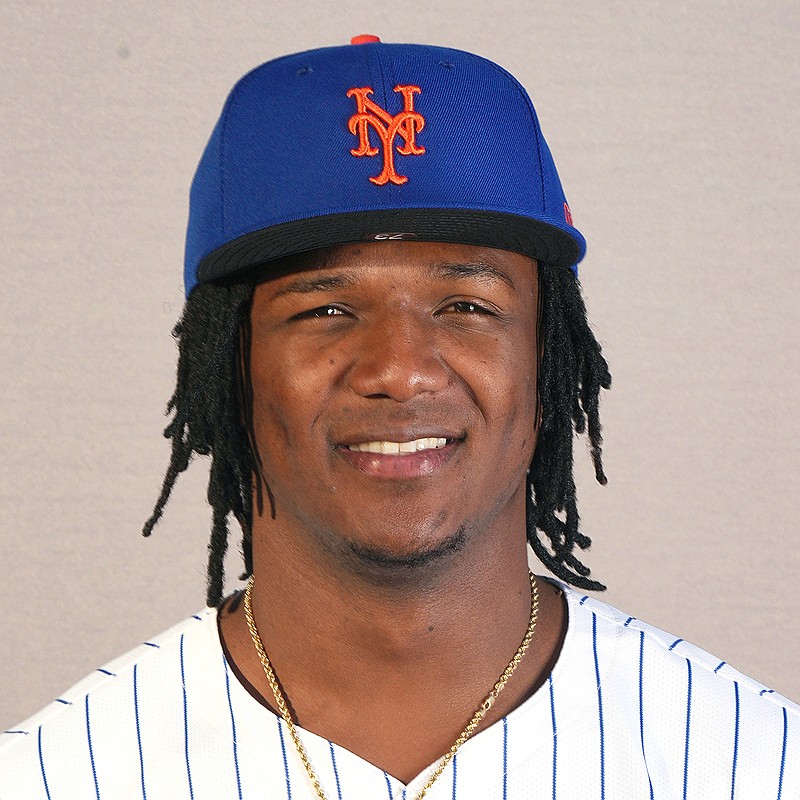 Feb 22, 2024; Port St. Lucie, FL, USA;  New York Mets infielder Luisangel Acuna (73) poses for a photo during media day. Mandatory Credit: Jim Rassol-USA TODAY Sports