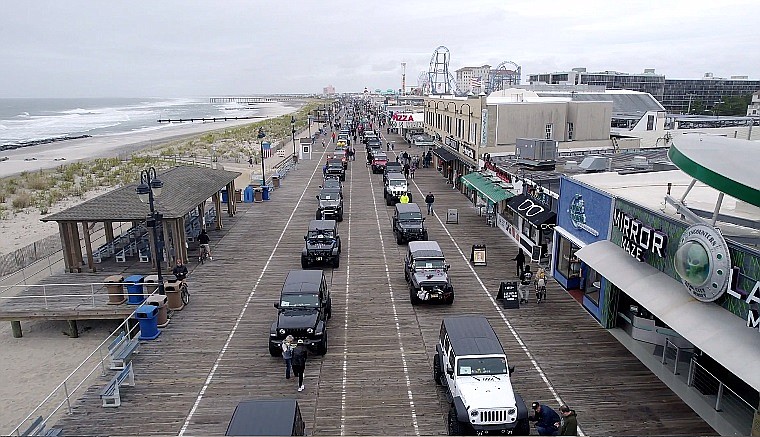 About 400 Jeeps will "invade" the Boardwalk between Fifth and 14th streets.